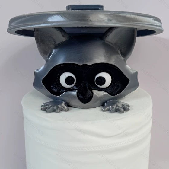 Raccoon Toilet Paper Holder - Cute Bathroom Creative Decor Accent