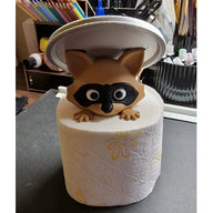 Raccoon Toilet Paper Holder - Cute Bathroom Creative Decor Accent
