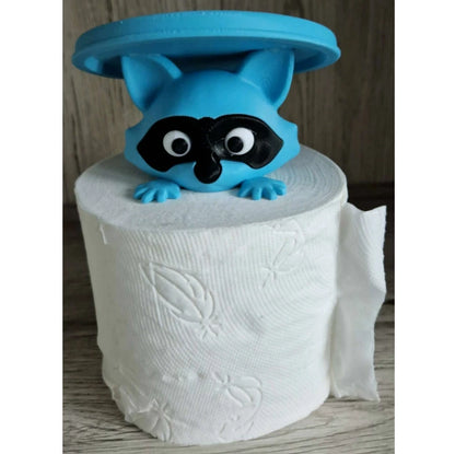 Raccoon Toilet Paper Holder - Cute Bathroom Creative Decor Accent