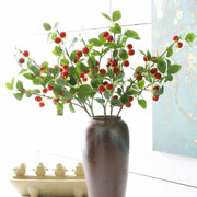 10 Pcs Artificial Raspberry Berry Stems Branches Picks Bulk Wholesale