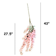 43 Inch Extra Long Artificial Ratchaphruek Flower Stem Bulk for Tall Vases