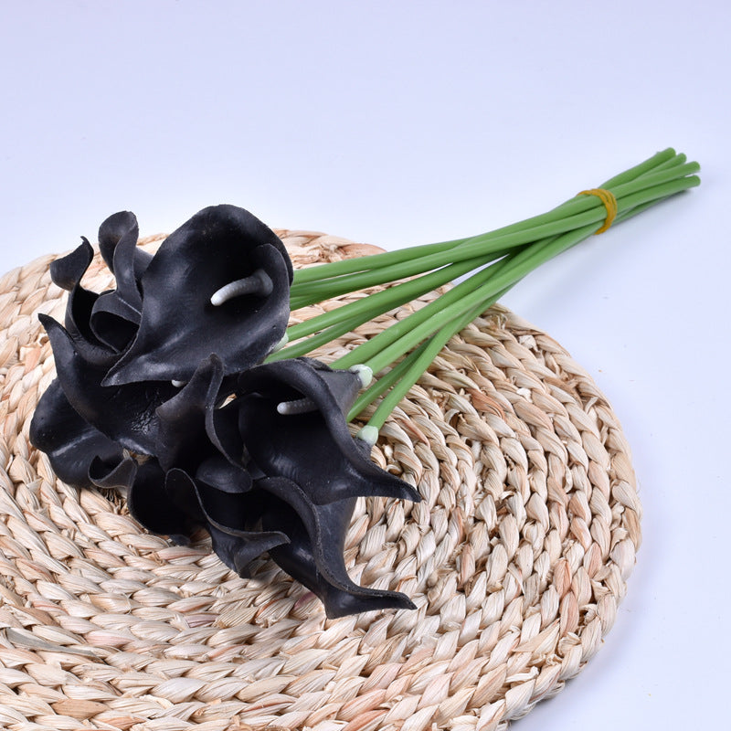 10 Pcs Artificial Calla Lily Stems Bouquet, Real Touch Faux Flowers, Bulk Wholesale