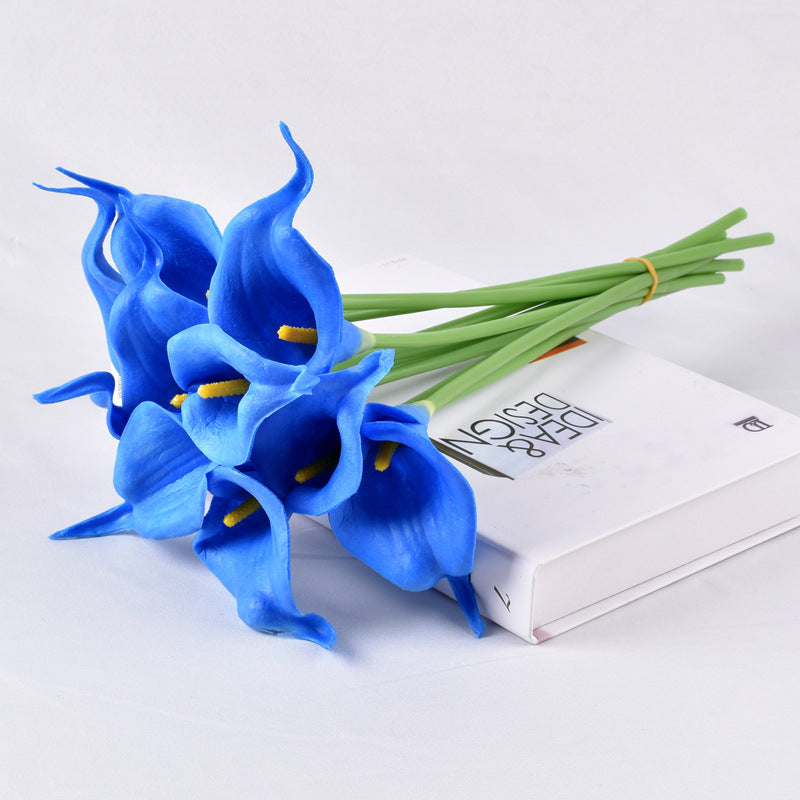 10 Pcs Artificial Calla Lily Stems Bouquet, Real Touch Faux Flowers, Bulk Wholesale