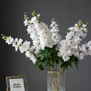 Long Larkspur Stems 12 Inch Real Touch Artificial Flowers Bulk Bouquet 10 Pcs