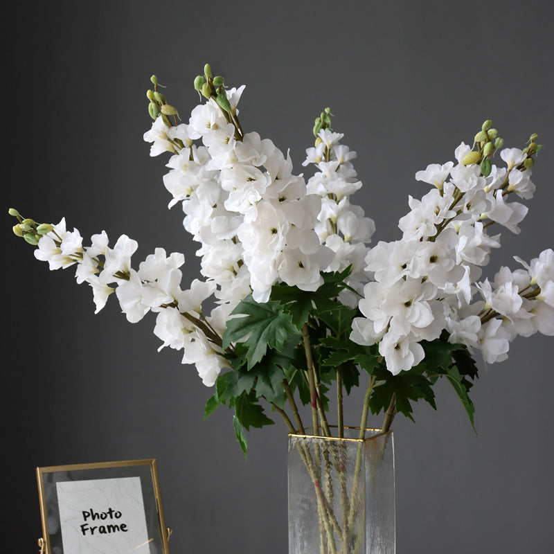 Long Larkspur Stems 12 Inch Real Touch Artificial Flowers Bulk Bouquet 10 Pcs