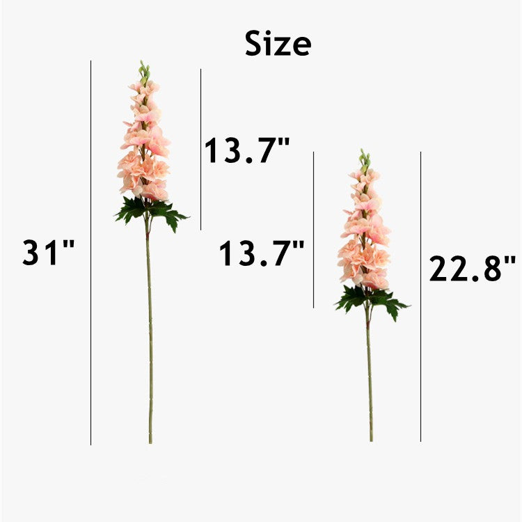 Long Larkspur Stems 12 Inch Real Touch Artificial Flowers Bulk Bouquet 10 Pcs