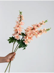 Long Larkspur Stems 12 Inch Real Touch Artificial Flowers Bulk Bouquet 10 Pcs