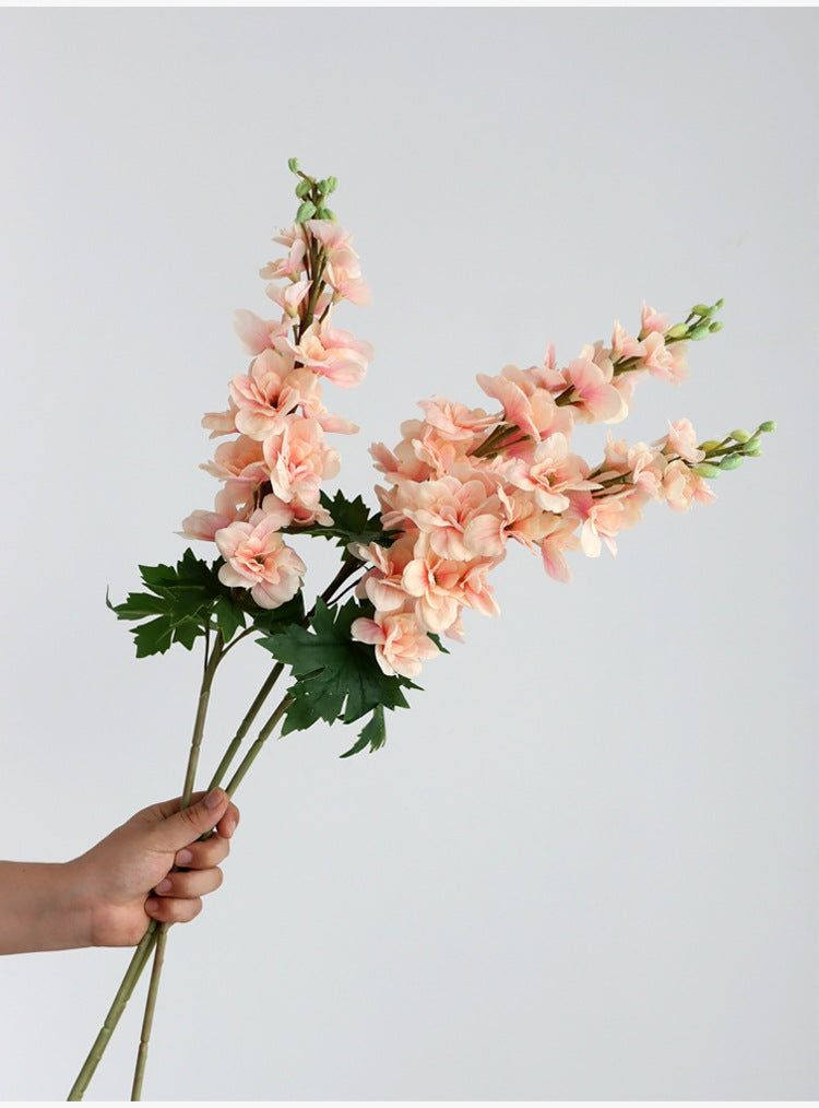 Long Larkspur Stems 12 Inch Real Touch Artificial Flowers Bulk Bouquet 10 Pcs