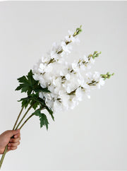 Long Larkspur Stems 12 Inch Real Touch Artificial Flowers Bulk Bouquet 10 Pcs