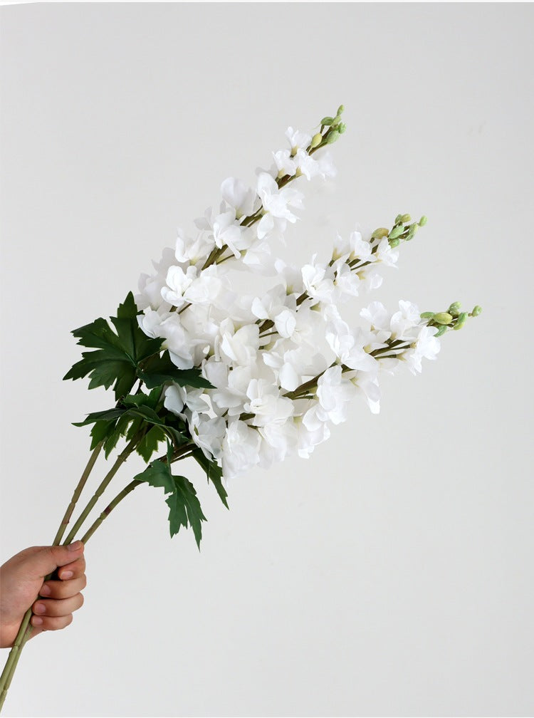Long Larkspur Stems 12 Inch Real Touch Artificial Flowers Bulk Bouquet 10 Pcs