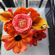 10 Pcs Artificial Ranunculus, Cosmo & Calla Lily Flowers, Real Touch, Bulk Centerpiece Arrangement