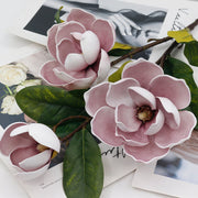 36 Inch Artificial Magnolia Stems 10 Pcs Foam Flowers Bulk Pack