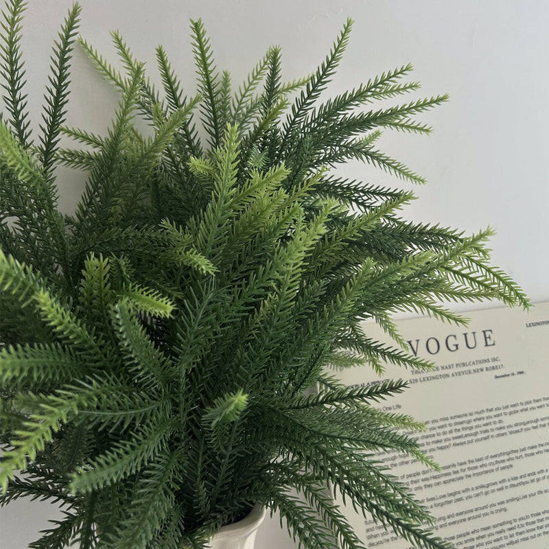 2 Sizes Norfolk Pine Branches Artificial Green Plants Bulk Real Touch Christmas Decor