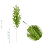 Real Touch Norfolk Pine Stems Branches Spray, 10 Pcs Artificial Greenery, 18 Inch