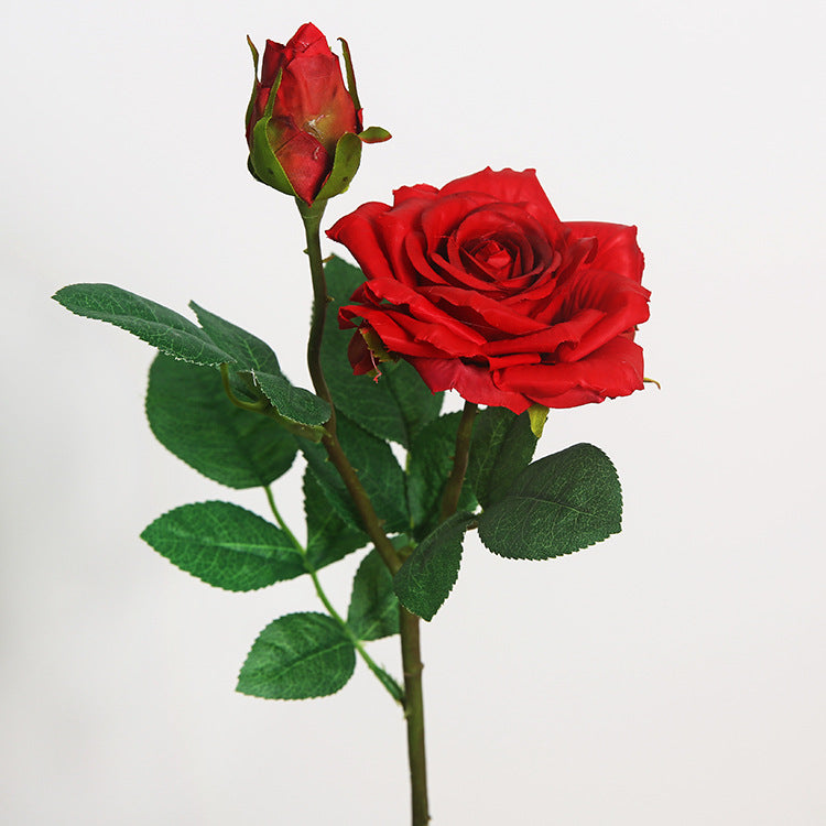 18.5 Inch Artificial Real Touch Rose Spray Branch Bulk Wholesale