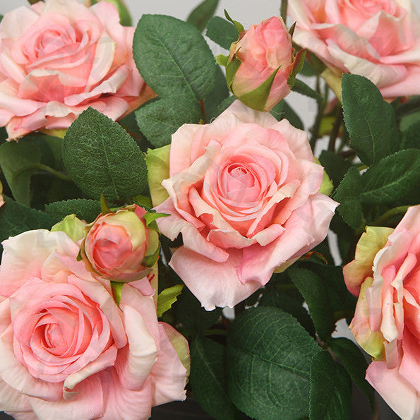 18.5 Inch Artificial Real Touch Rose Spray Branch Bulk Wholesale