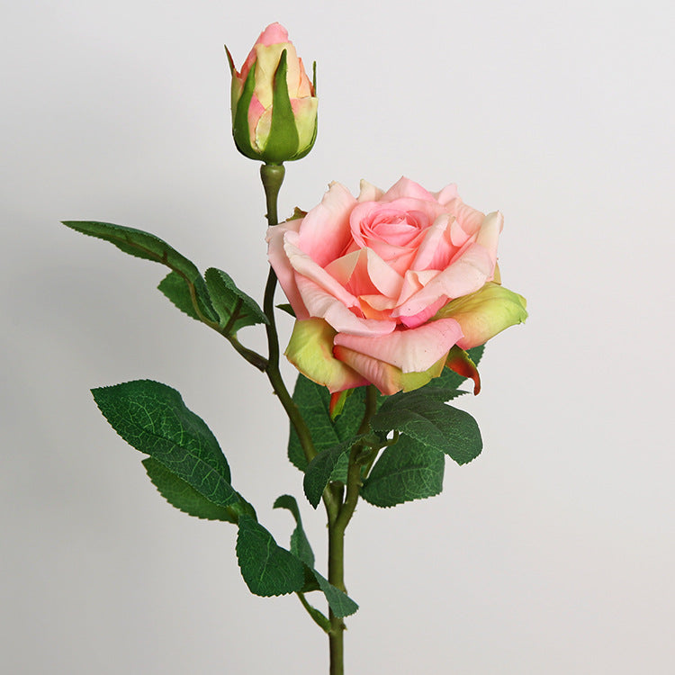 18.5 Inch Artificial Real Touch Rose Spray Branch Bulk Wholesale