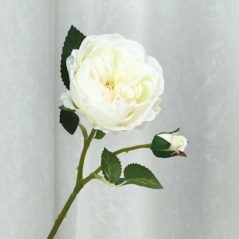 20 Inch Artificial Silk Rose Stems with Buds, 10 Pcs Bulk Wholesale