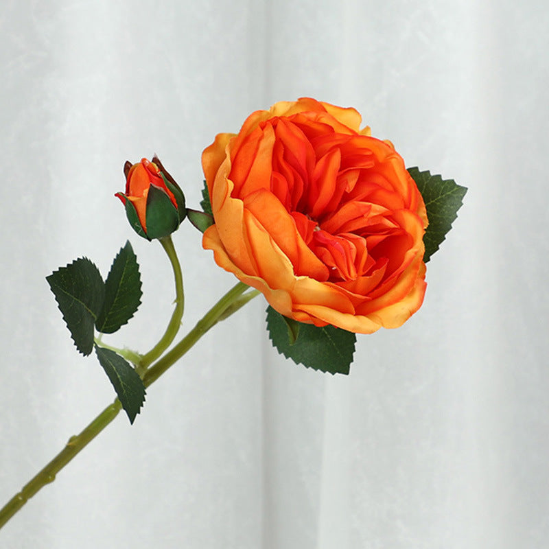 20 Inch Artificial Silk Rose Stems with Buds, 10 Pcs Bulk Wholesale