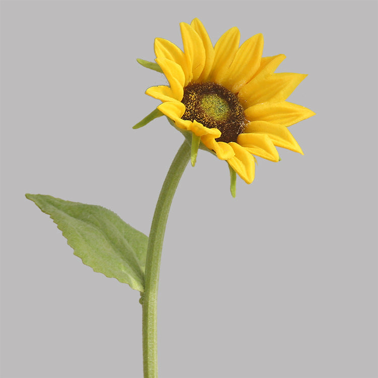 12 Inch Artificial Sunflower Stems 10 Pcs Real Touch Silk Flowers for Home Decoration