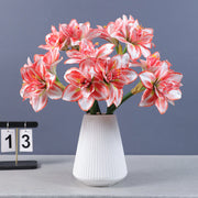 Real Touch Amaryllis Stem Artificial Flower 12 Inch Spring Bloom 1 Pc
