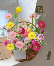 11.8 Inch Artificial Gerbera Daisy Stems, 6 Pcs Real Touch PU Flowers with Bendable Stems for Wedding Bouquets and Home Decor