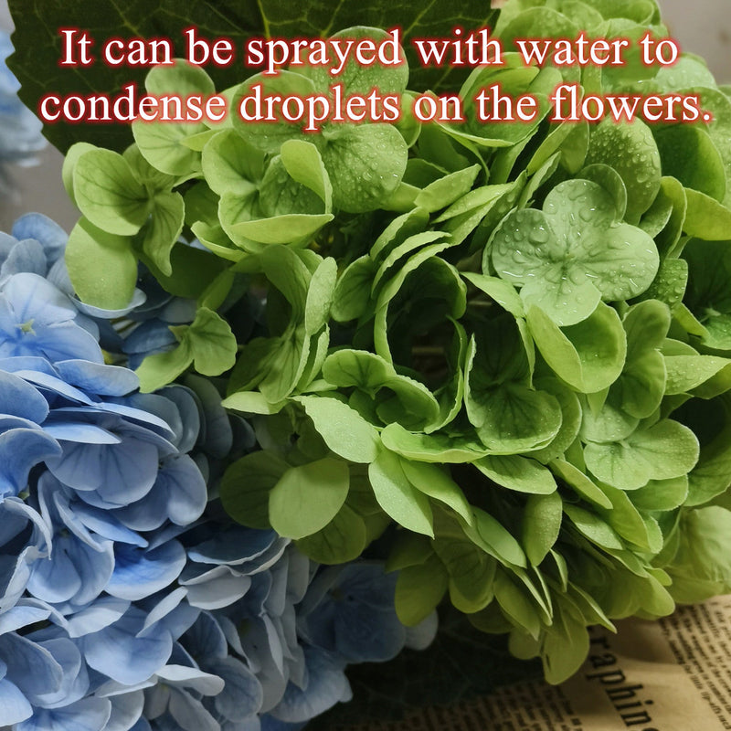 19 Inch Real Touch Hydrangea Stems, 20 Pcs Bulk Artificial Flowers for Floral Arrangements