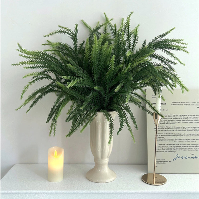 2 Sizes Norfolk Pine Branches Artificial Green Plants Bulk Real Touch Christmas Decor