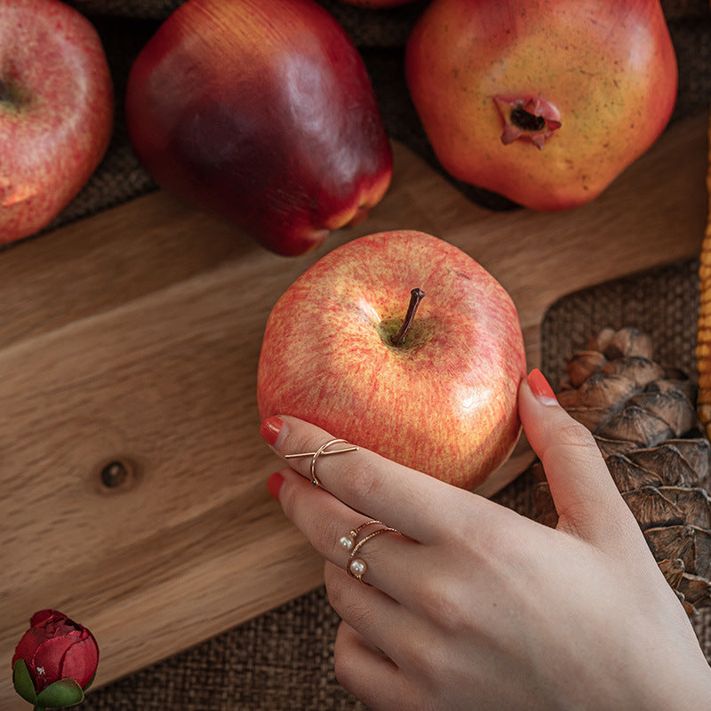 Artificial Fruit Apples 12 Pcs Realistic Weighted Faux Decorative Fruits for Home Kitchen Display