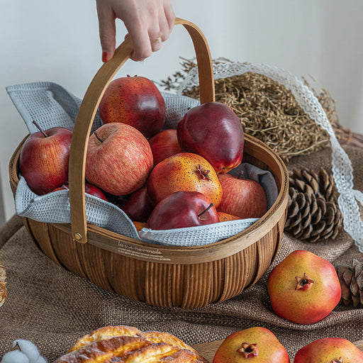 Artificial Fruit Apples 12 Pcs Realistic Weighted Faux Decorative Fruits for Home Kitchen Display