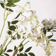 32.6 Inch Real Touch Wisteria Stem - Lifelike Artificial Flower for Wedding and Home Decor