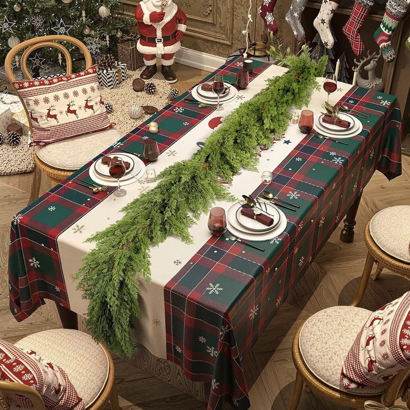 6FT or 9FT Artificial Pine Cypress Garland, Realistic Touch, Bulk Christmas Mantel, Wedding Arch, Wall and Doorway Decor