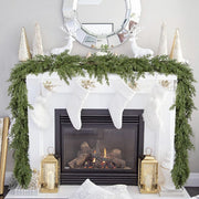 6FT or 9FT Artificial Pine Cypress Garland, Realistic Touch, Bulk Christmas Mantel, Wedding Arch, Wall and Doorway Decor