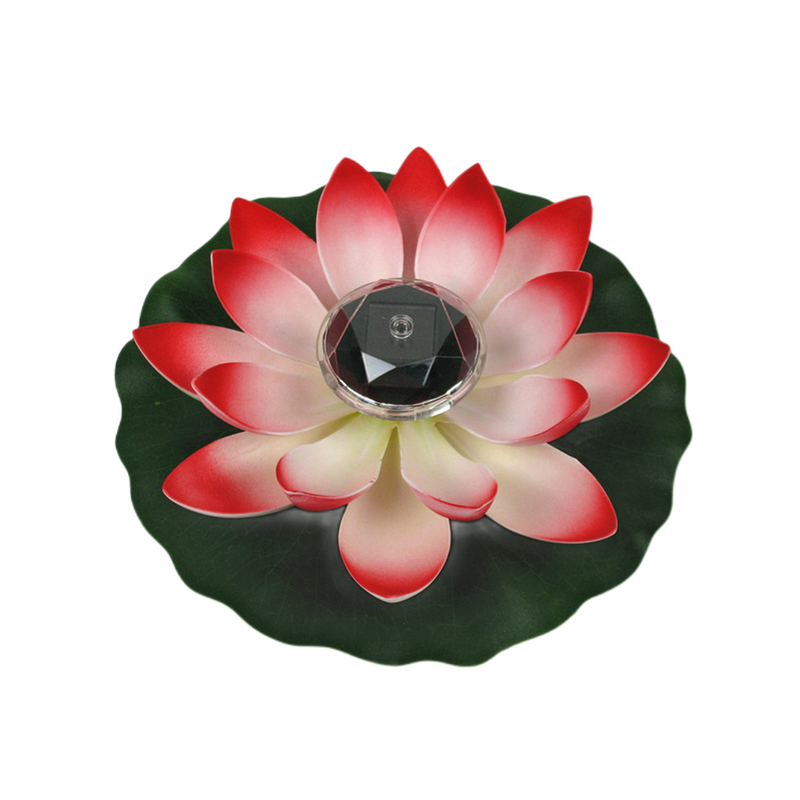Solar Power Floating Lotus Flower LED Light, Artificial Water Hyacinth Pond Plant, Bulk Pack