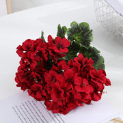 Artificial Geranium Flower Bushes 10 Pcs UV Resistant Hanging Garland Plants
