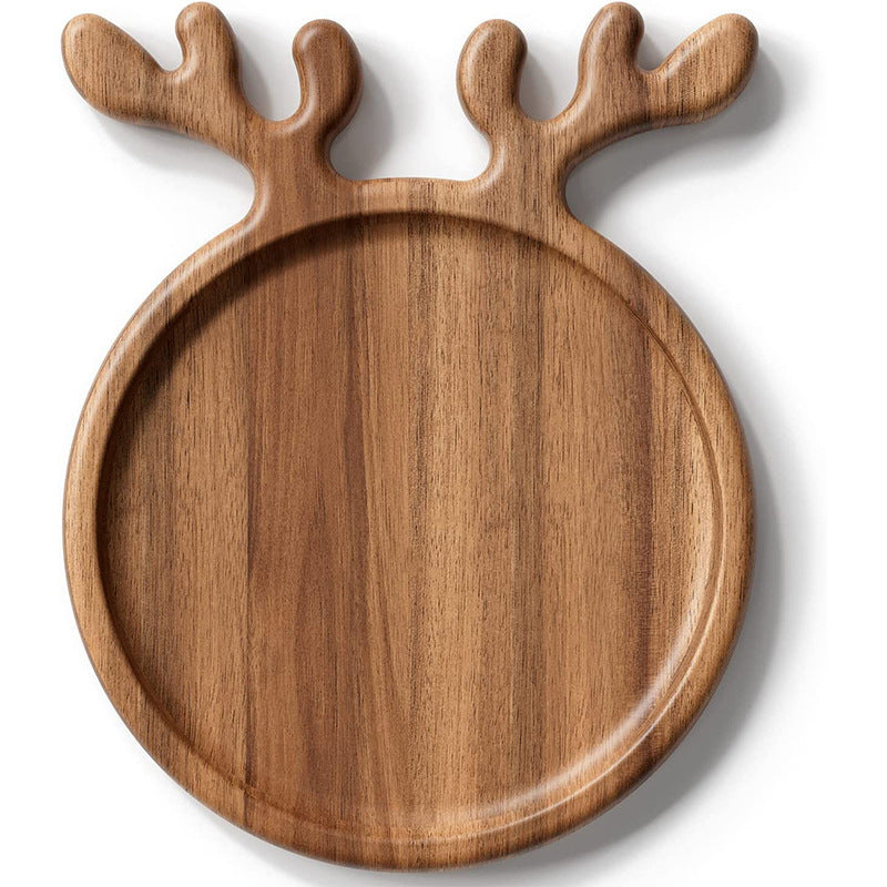 Reindeer Shaped Wooden Serving Tray - Large & Small Sizes for Christmas, Charcuterie & Afternoon Tea