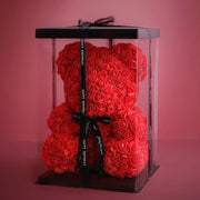 Artificial Foam Rose Bear 1 Pc Romantic Decorative Gift for Valentine's Day