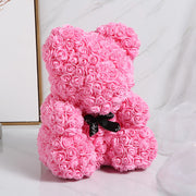 Artificial Foam Rose Bear 1 Pc Romantic Decorative Gift for Valentine's Day