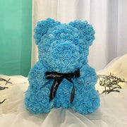 Artificial Foam Rose Bear 1 Pc Romantic Decorative Gift for Valentine's Day