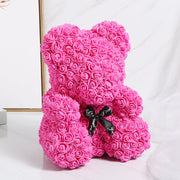 Artificial Foam Rose Bear 1 Pc Romantic Decorative Gift for Valentine's Day