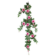 50 Inch Artificial Rose Hanging Flower Garland, 1 Pc, Bulk Wedding Garden Decor