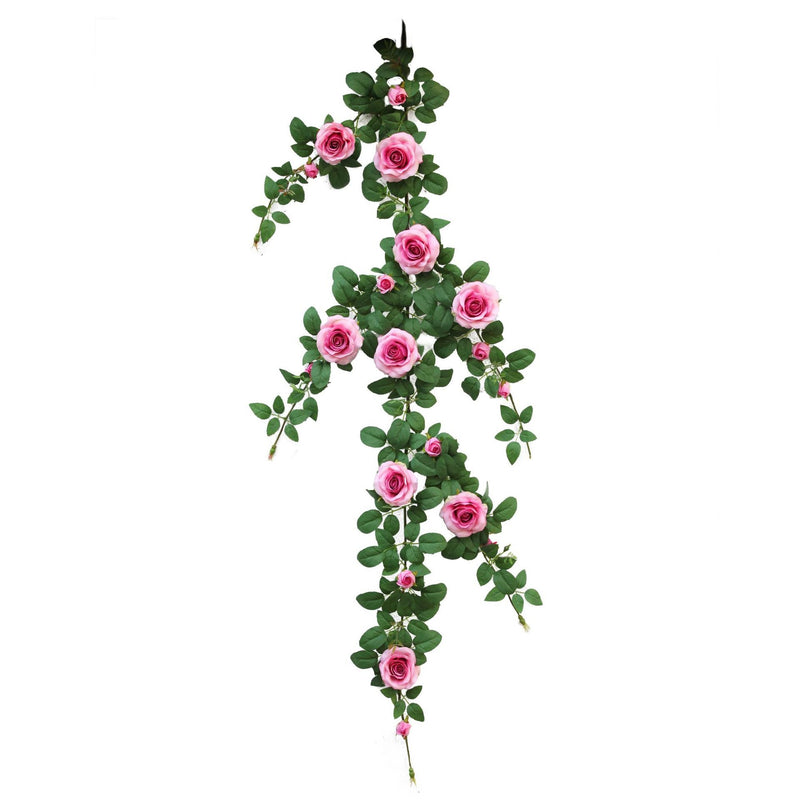 50 Inch Artificial Rose Hanging Flower Garland, 1 Pc, Bulk Wedding Garden Decor