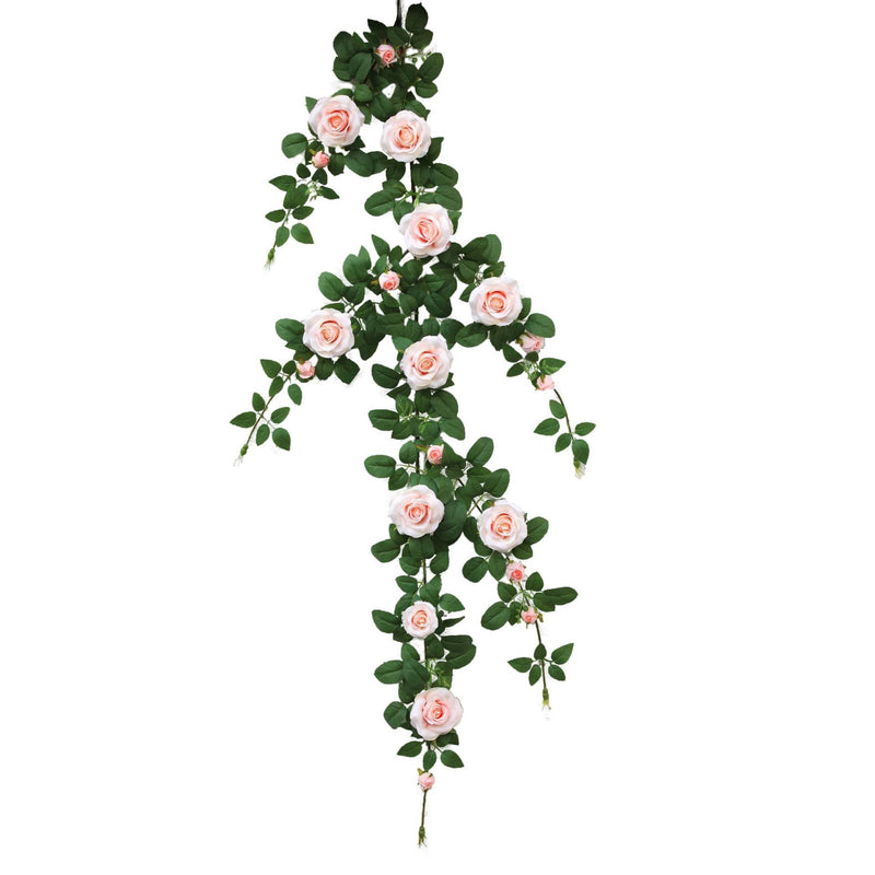50 Inch Artificial Rose Hanging Flower Garland, 1 Pc, Bulk Wedding Garden Decor