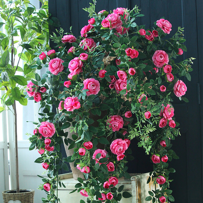 50 Inch Artificial Rose Hanging Flower Garland, 1 Pc, Bulk Wedding Garden Decor