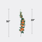 50 Inch Artificial Rose Hanging Flower Garland, 1 Pc, Bulk Wedding Garden Decor