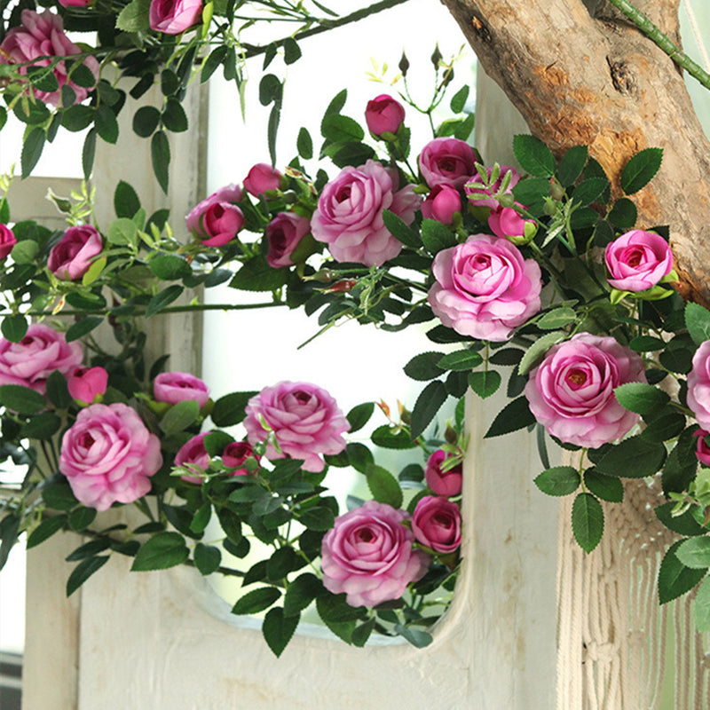 50 Inch Artificial Rose Hanging Flower Garland, 1 Pc, Bulk Wedding Garden Decor