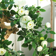 50 Inch Artificial Rose Hanging Flower Garland, 1 Pc, Bulk Wedding Garden Decor