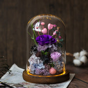 Preserved Rose in Glass Dome 1 Pc Forever Real Rose Birthday Gift for Women
