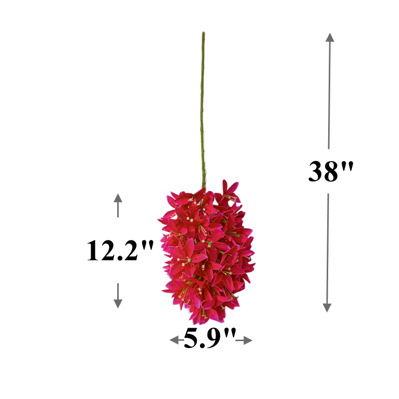 Fuchsia Pink Silk Artificial Flowers Bulk Collection for Decor, Multiple Stems