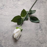22 Inch Artificial Rose Bud Stems, 22 Pcs Real Touch Lifelike Silk Roses